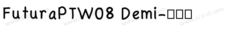 FuturaPTW08 Demi字体转换
